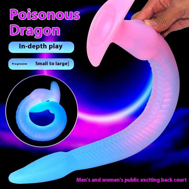 New Luminous Eel Tentacle Anal Butt Plug Extra Long Adult All Kinds Sex Toys
