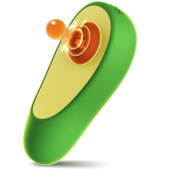 New Cute Design Avocado Suction Vibrator