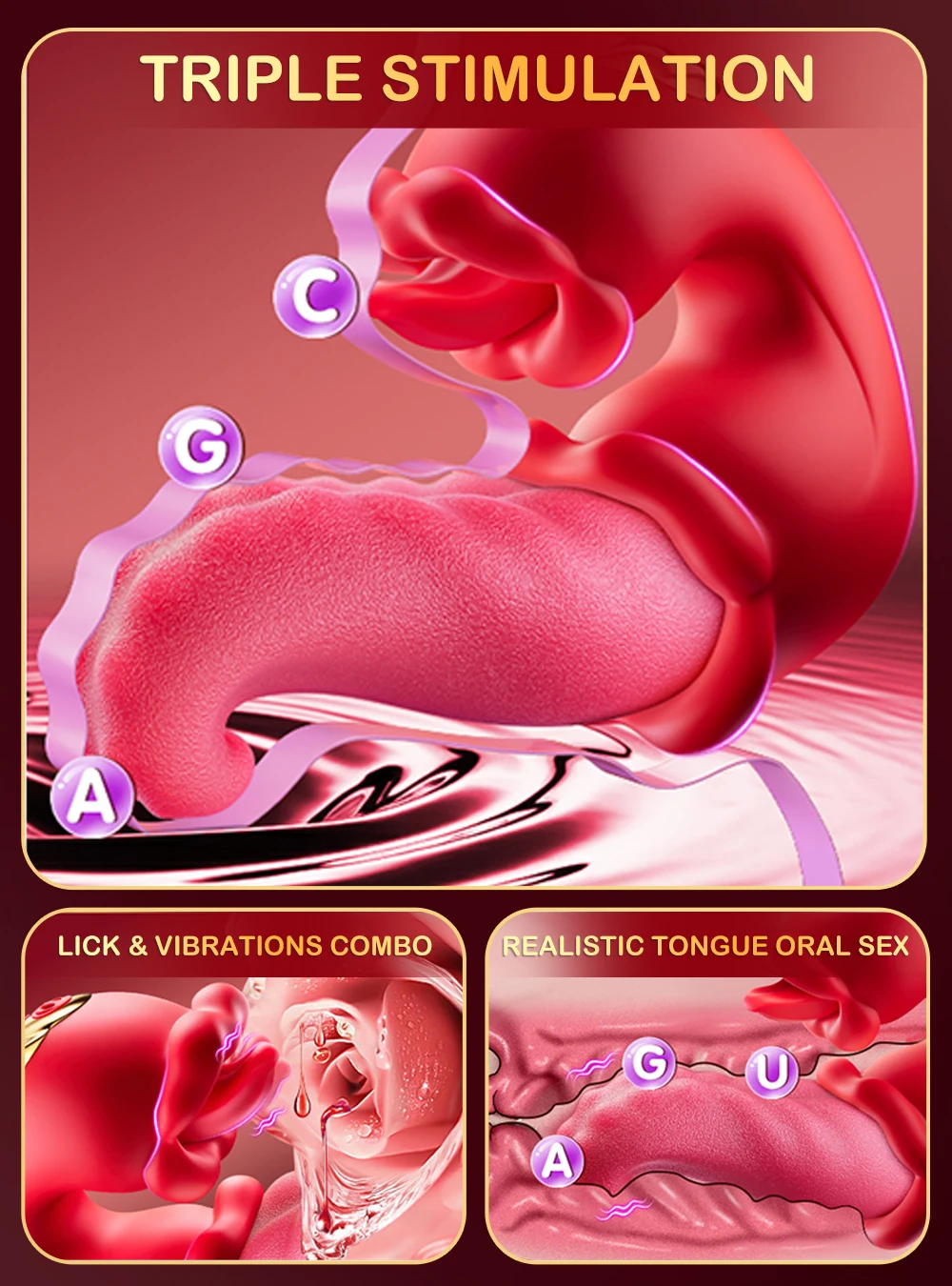 Vibrator Adult Sex Toys for Women Female Masturbation Tools Mouth Tongue