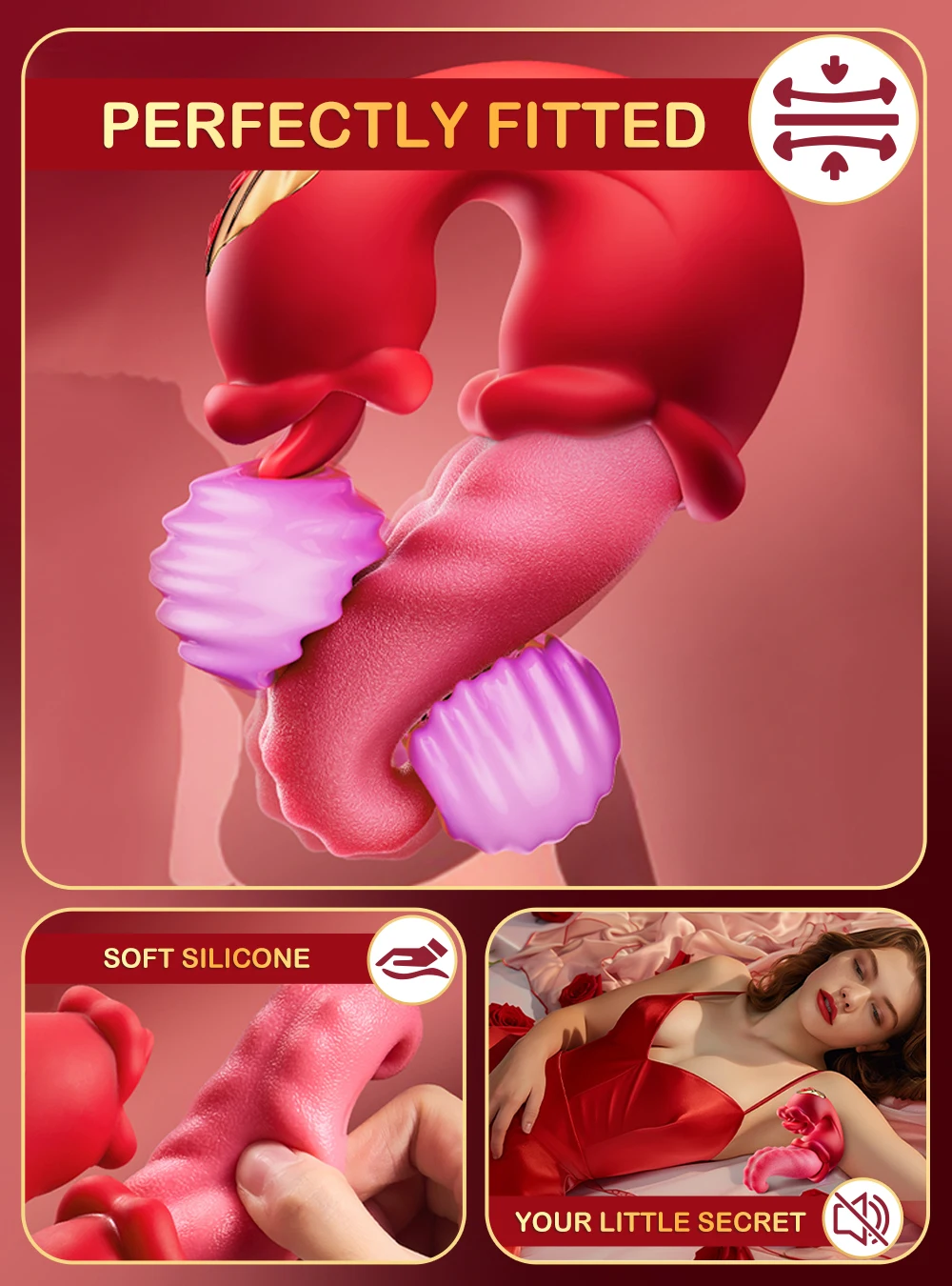 Vibrator Adult Sex Toys for Women Female Masturbation Tools Mouth Tongue