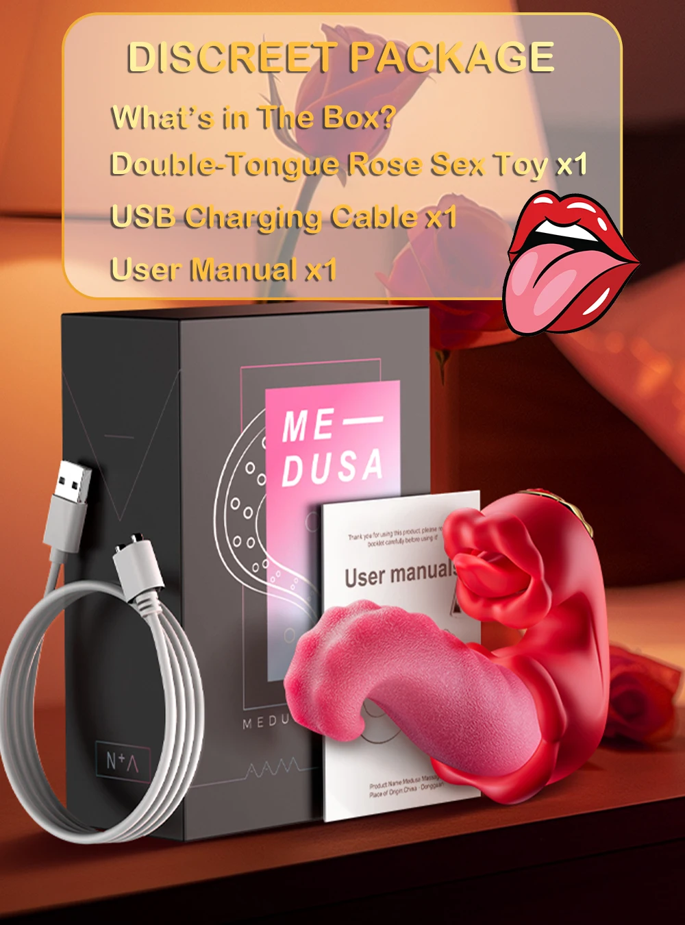 Vibrator Adult Sex Toys for Women Female Masturbation Tools Mouth Tongue