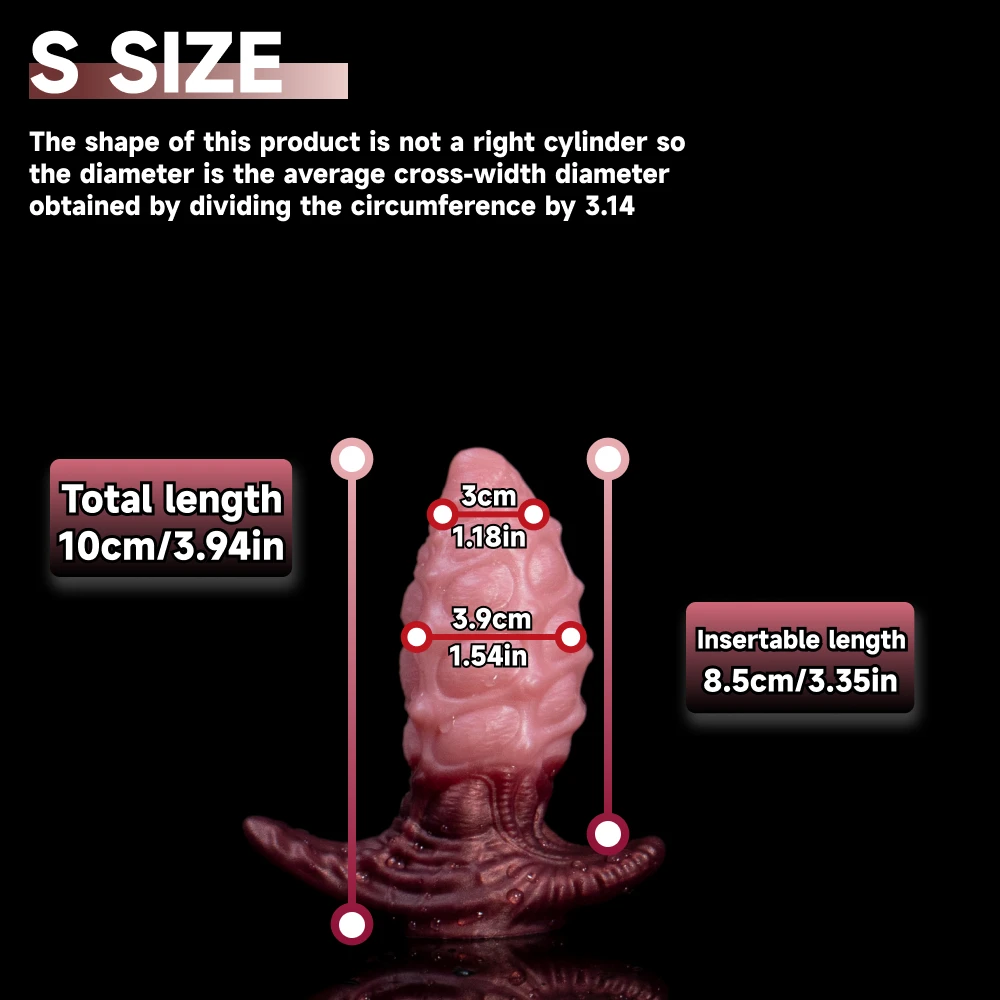 Irregular Anal Plug for male and female Masturbation
