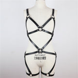 Adjustable Leather Harness Body Strap