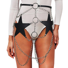 Body Bondage Belt Cage Metal Garter