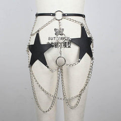 Body Bondage Belt Cage Metal Garter