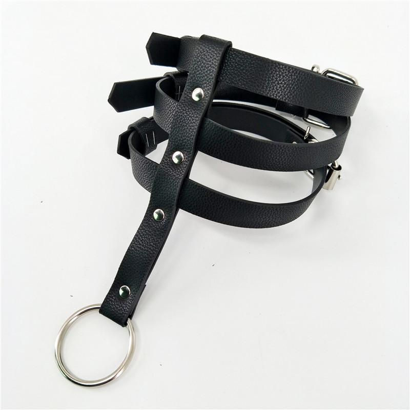 Choker Harness Collar Bondage Leather Belts