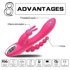 Extra Large Rabbit Vibrators 3 IN 1