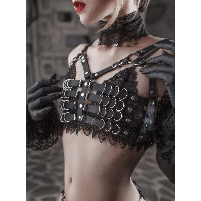 Handmade Heavy Duty Punk Top Fetish Harness