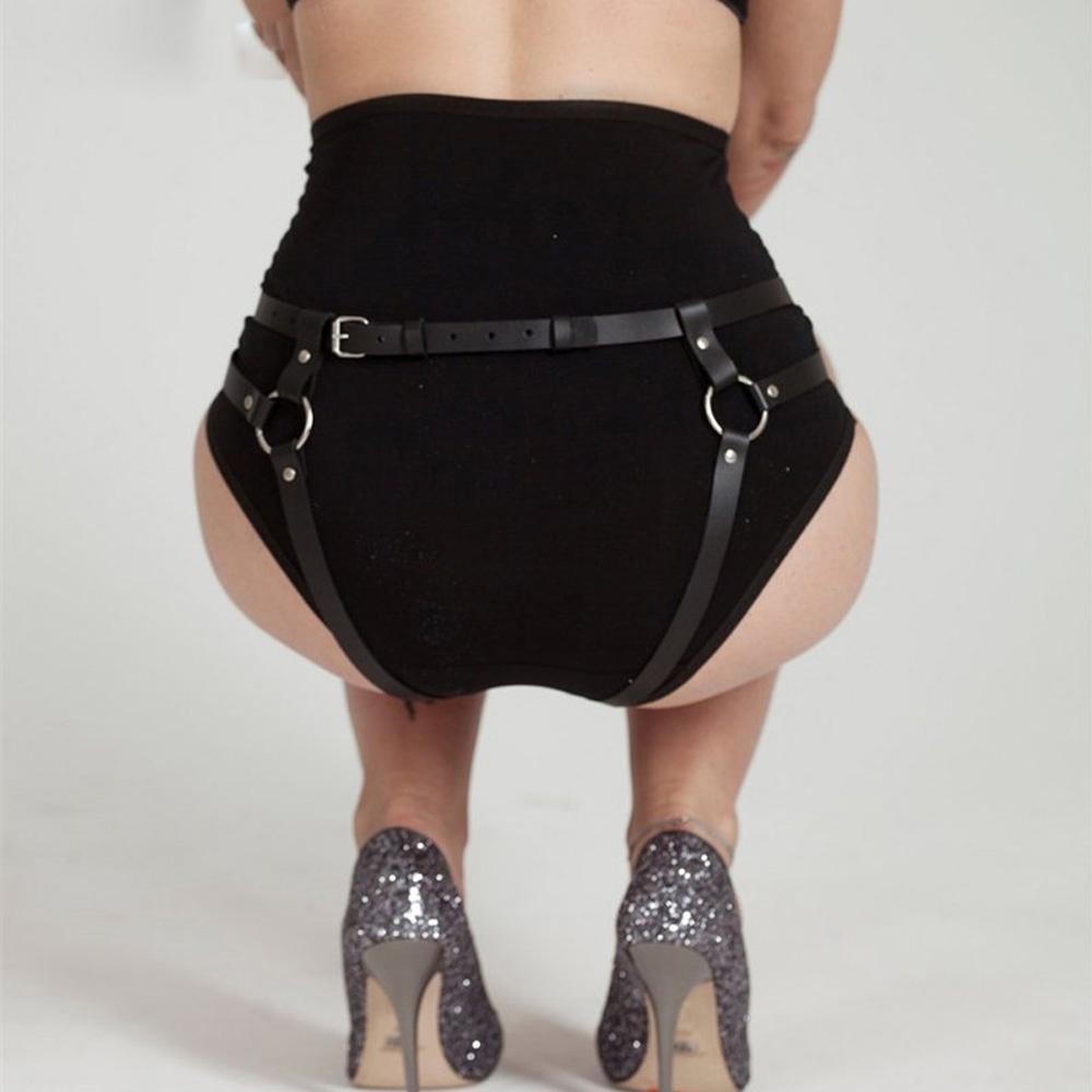 Leather Harness Belt Lingerie Panties Bondage