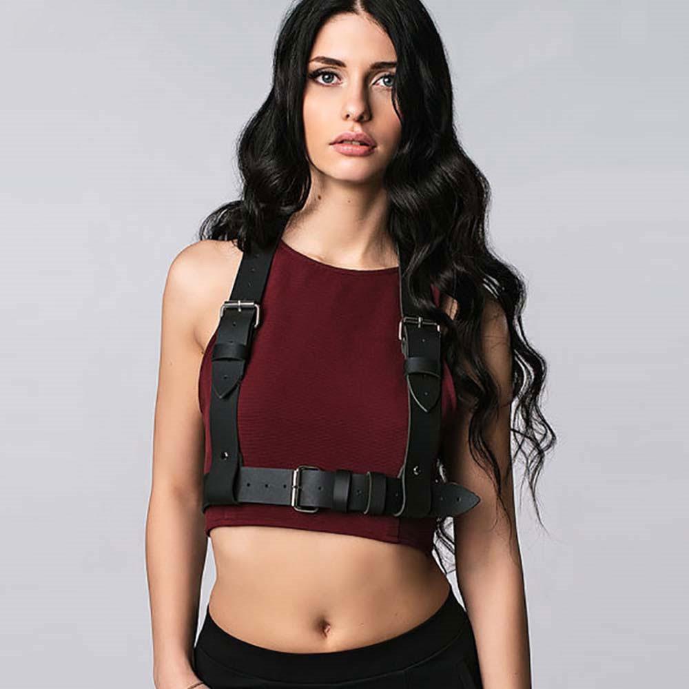 Leather Harness Garters Sexy Body Bondage