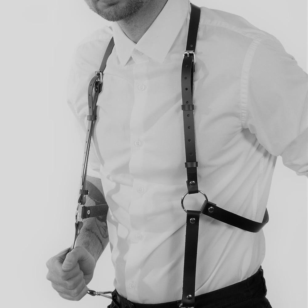 Men Harness Belt Sexy Muscle Suspenders