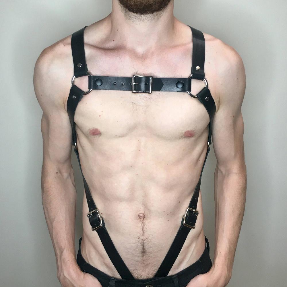 Men's Bondage Harness Leather Porno Body Belt â€“ Gadgetlly