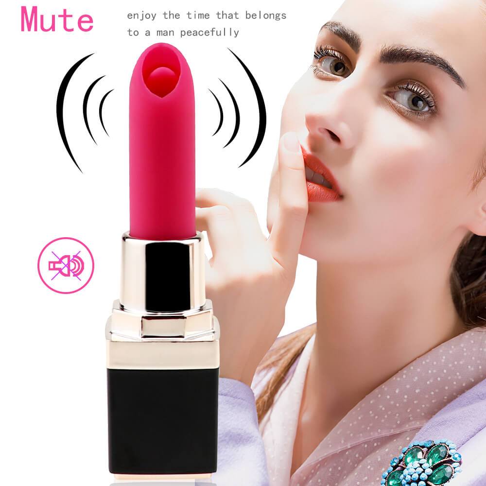 Mini Lipstick Tongue Shock Vibrator Portable Vibe