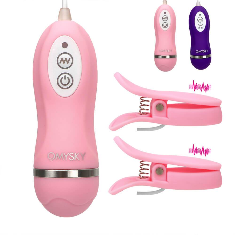 Nipple Vibrator 10 Frequency Nipple Clamps Breast Massage