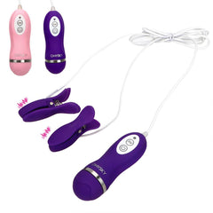 Nipple Vibrator 10 Frequency Nipple Clamps Breast Massage