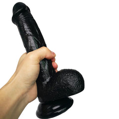 9.25 Inch Realistic Black Dildos / Big Black Dildo / Black Dildo