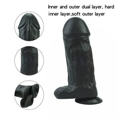 10.6 Inch Large Black Dildos / Big Black Dildo / Black Dildo