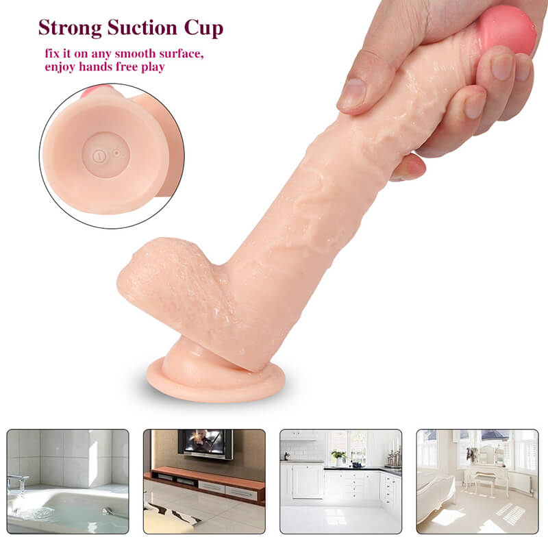 9.0 Inch Suction Cup Vibrating Dildos