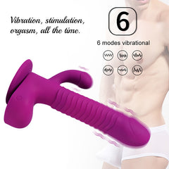 8.3 Inch Purple Rotating Dildos