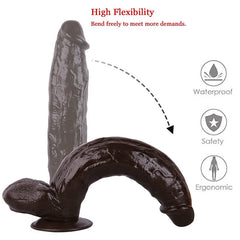 12 Inch Cheap Big Dildos / Big Black Dildo / Black Dildo