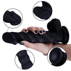 8.3 Inch Black Realistic Dildos / Big Black Dildo / Black Dildo