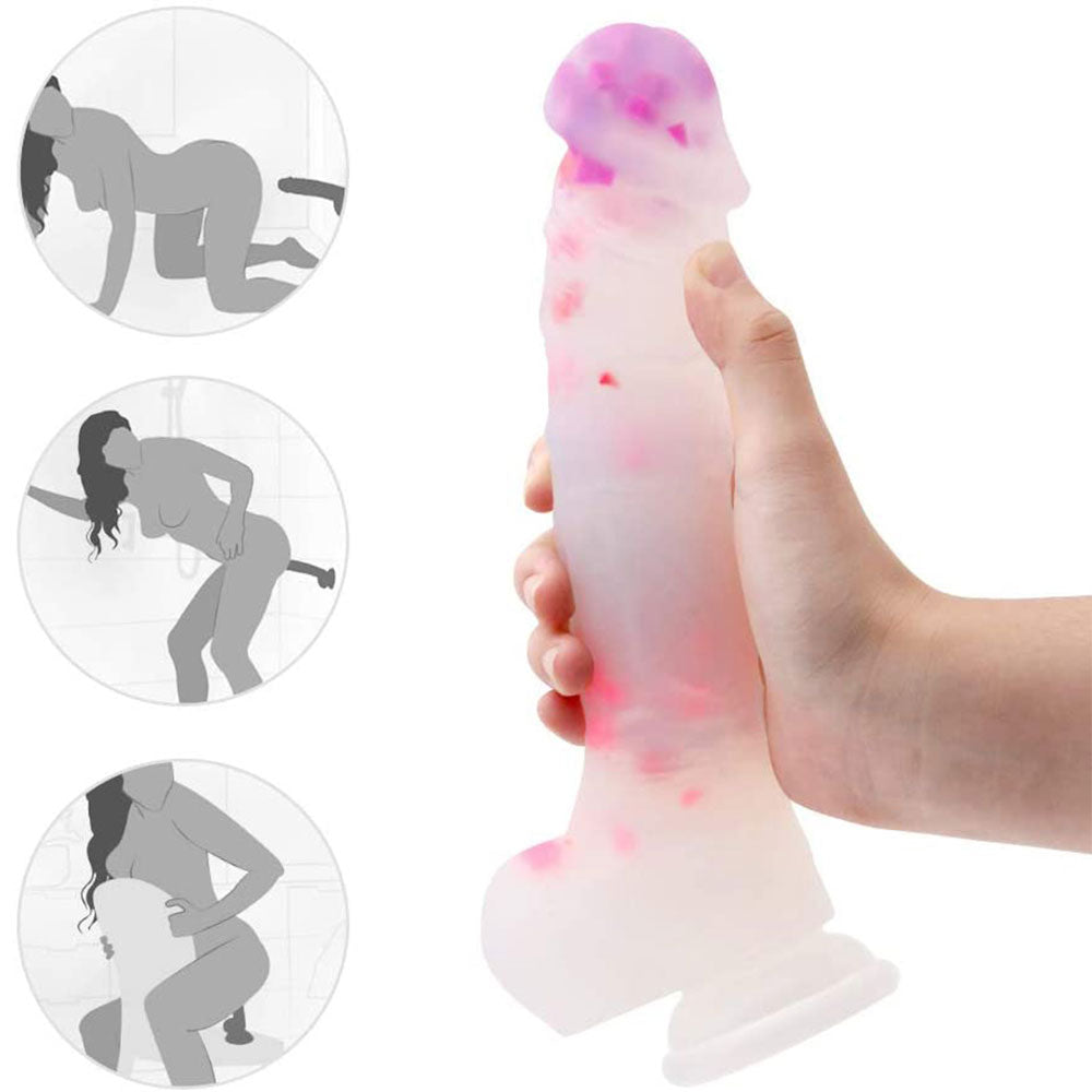 9.25 Inch Confetti Dildo