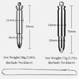 Necklace Metal Mini Bullet Vibrator