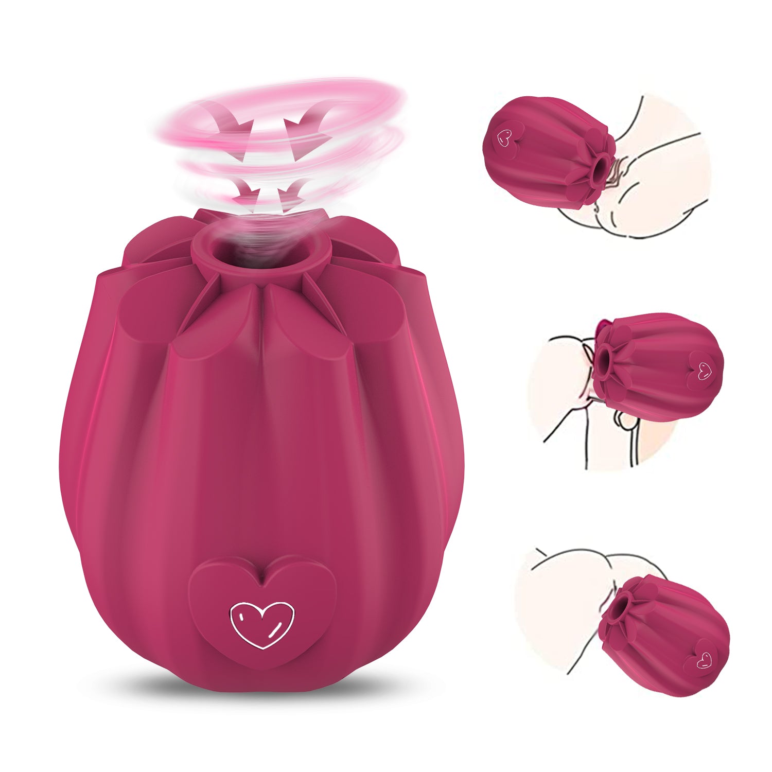 New Arrival 3 in 1 Rose Toy with 2 Suction Cups Quick Pleasure Couples  Foreplay Stimulator for Clitoral Nipple Gift - China Adult Sex Toy and Sex  Toys price
