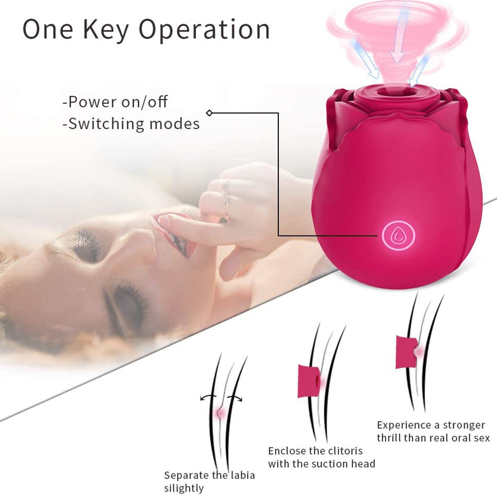 Adorime Rose Sucking Vibrator Gadgetlly Adorime Rose Sucking Vibrator Gadgetlly