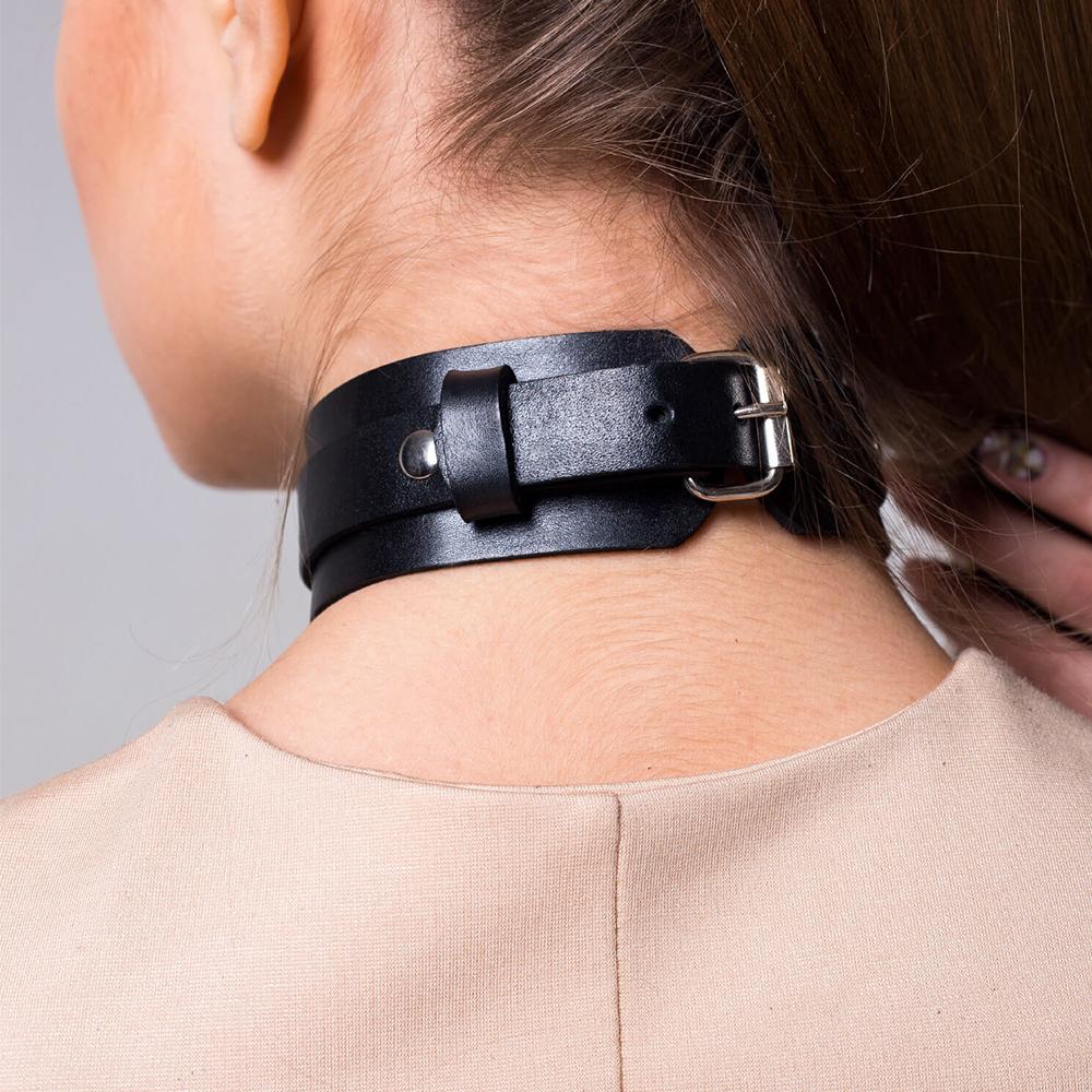 New PU Leather Collar Wide Neck Strap