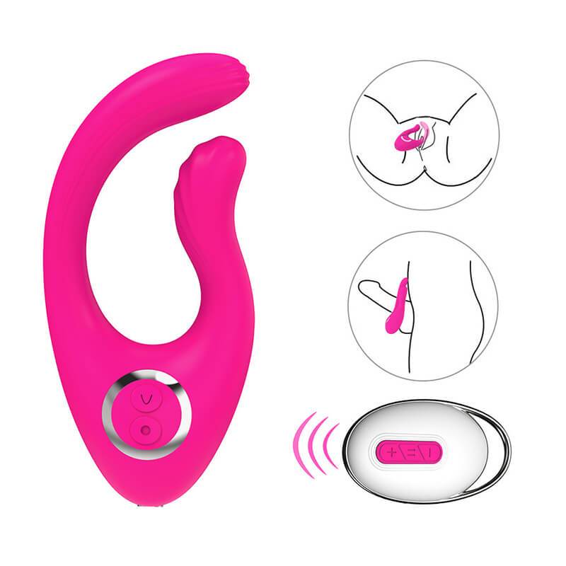 Penis Cock Ring G-Spot Double Head Vibrator Gadgetlly Penis Cock Ring G-Spot Double Head Vibrator Gadgetlly