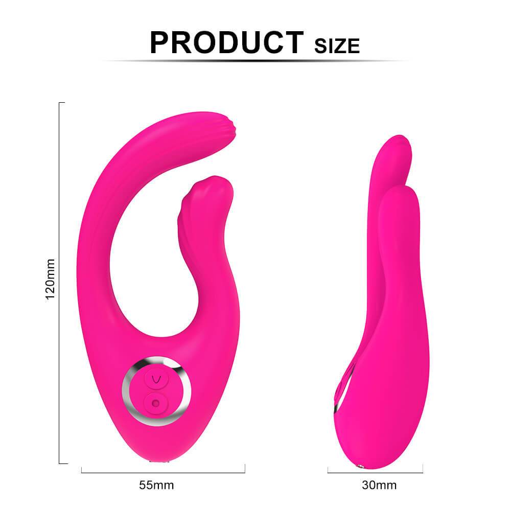 Penis Cock Ring G-Spot Double Head Vibrator Gadgetlly Penis Cock Ring G-Spot Double Head Vibrator Gadgetlly