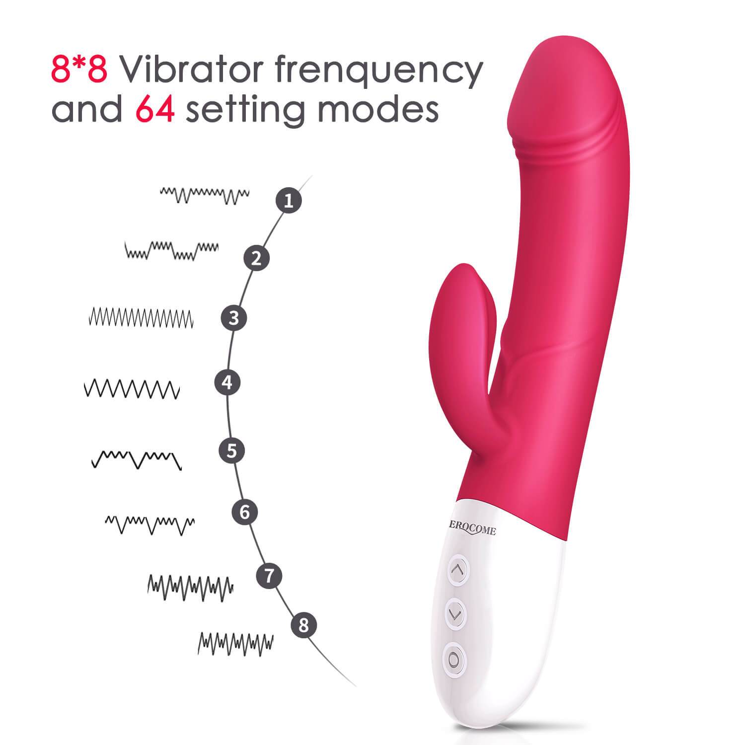 8 x 8 Model Powerful Big Dildo Vibrators for Women