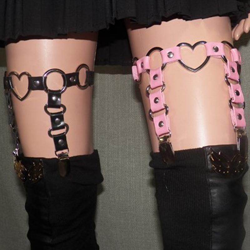 Sexy Girl Garter Belt Rivets Harajuku