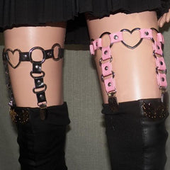 Sexy Girl Garter Belt Rivets Harajuku