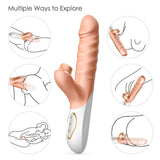 Thrusting Big Dildo Sucking Clitoris Vibrators