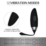 Tongue Clitoris Vibrator 12 Frequency Egg Vibrator