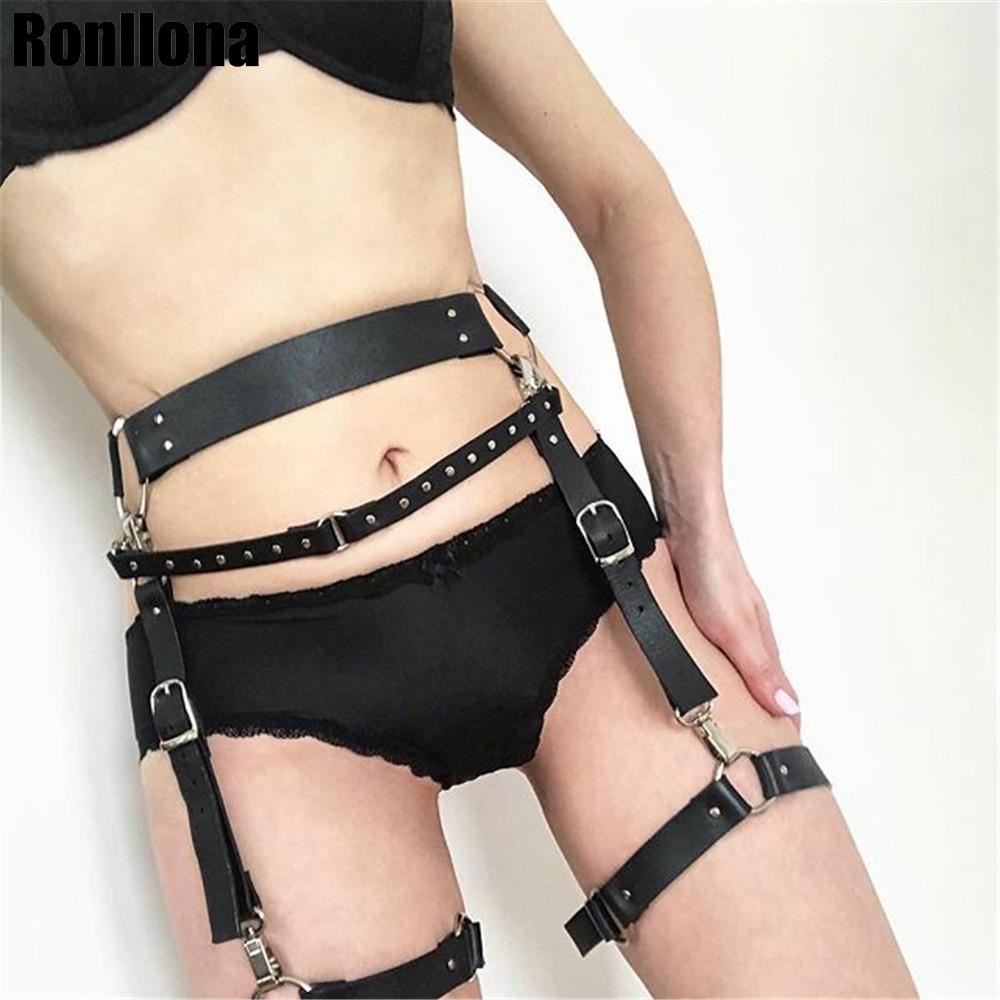 Women Garter Belts Bondage Leg Cage